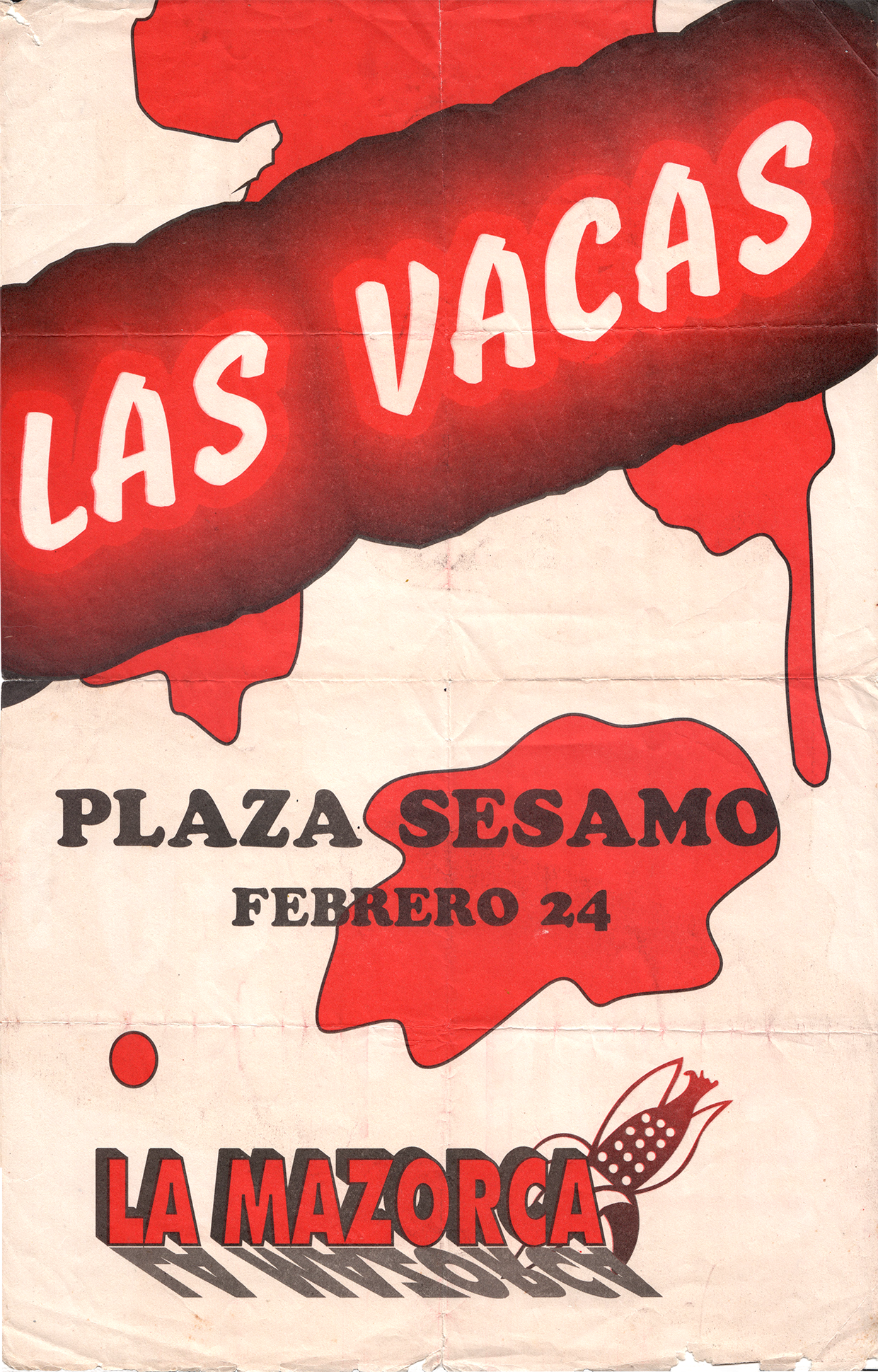 Afiche de la banda Las Vacas